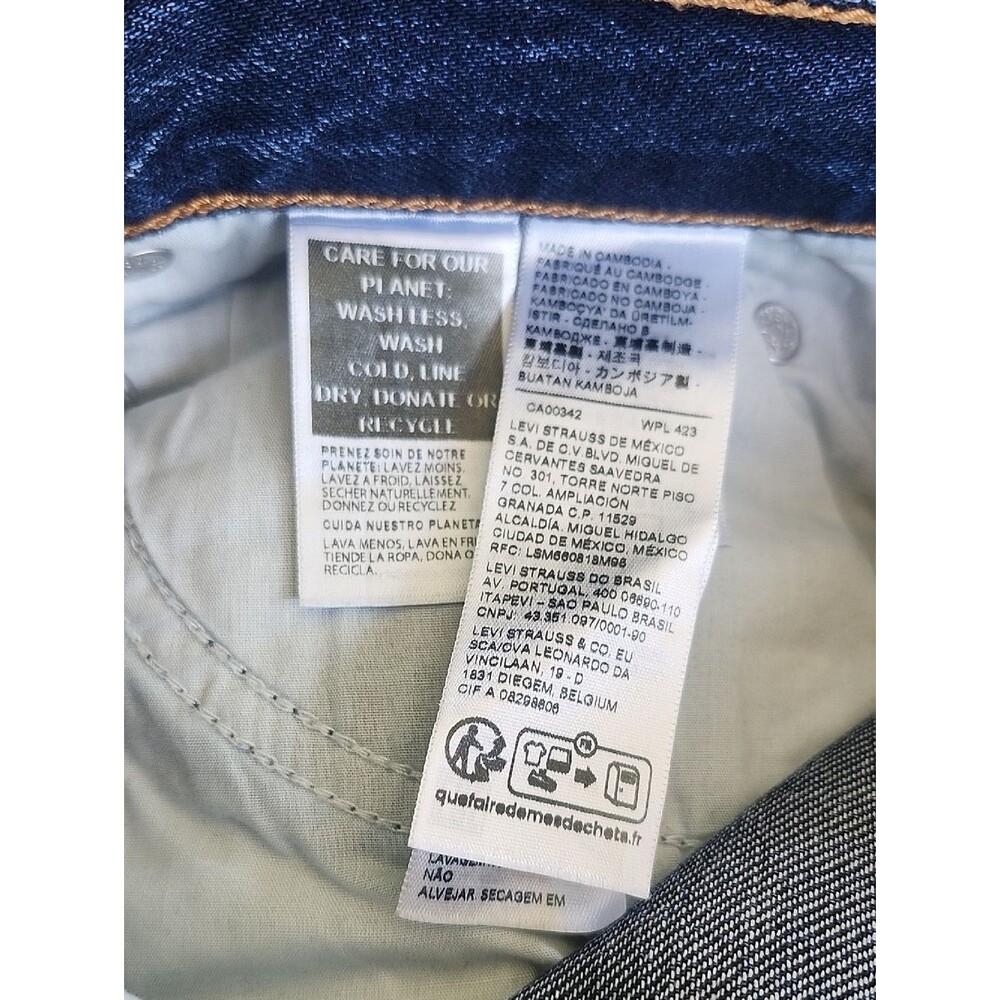 Levi's Premium High Rise Dad Jeans, Dark Wash, 100% Cotton, 25x30 - Picture 6 of 10